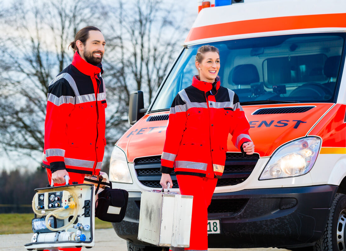 Rettungswagen im Rettungsdienst